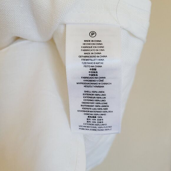 Michael Kors Womens 100% Linen White Blazer Size 20w One Button Single Breasted - Picture 3 of 11